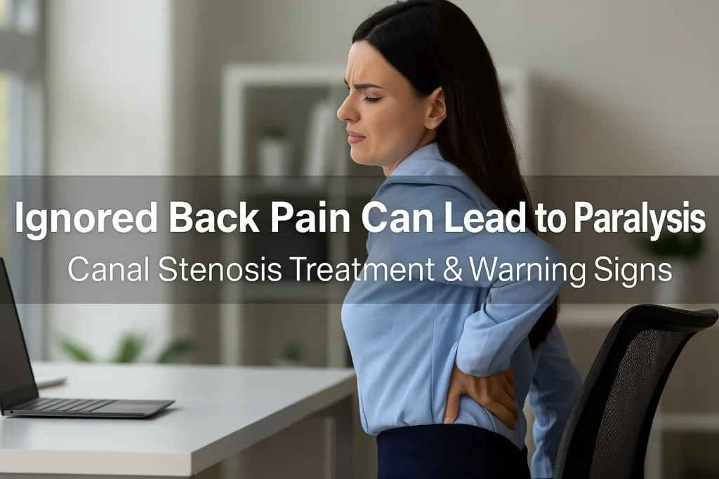 Ignored Back Pain Can Lead to Paralysis: Canal Stenosis Treatment & Warning Signs