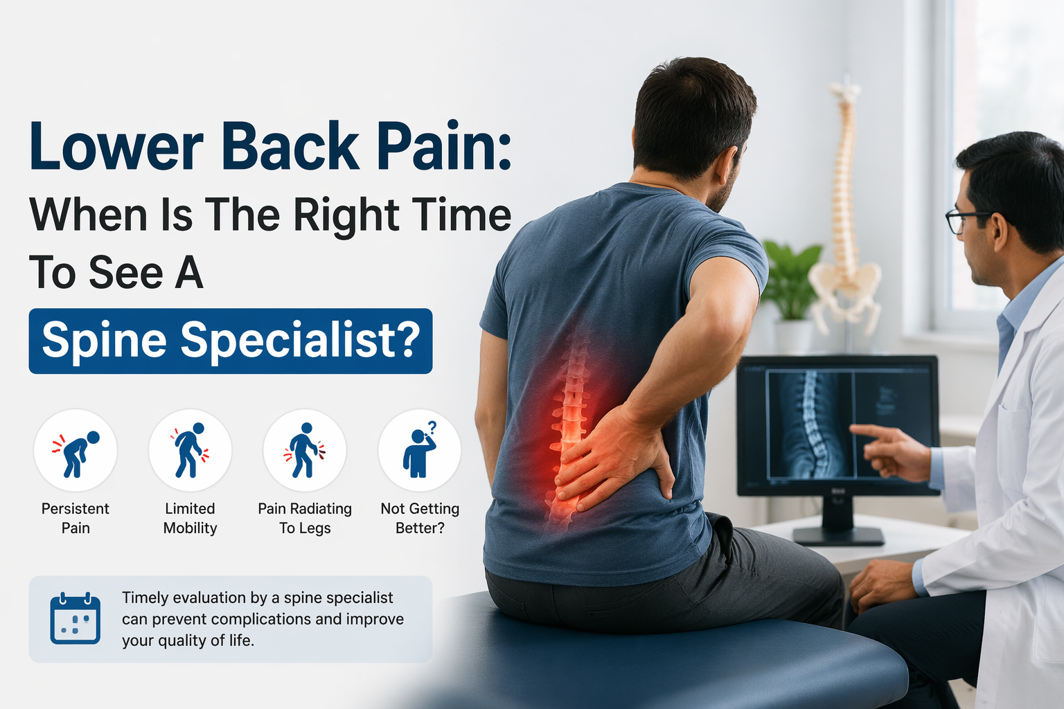 Lower Back Pain- When Is The Right Time To See A Spine Specialist?